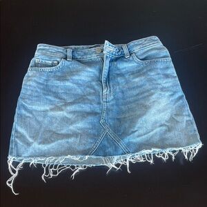 Hollister Denim Jean Skirt High Rise